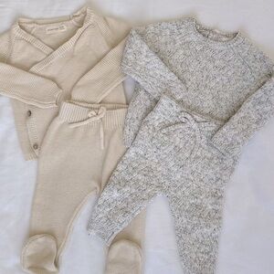 Quincy Mae Knit wrap and sweater